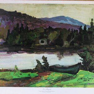 Lac Mégantic – Landscape Art Print by Armand Tatossian – 22" W x 18" H